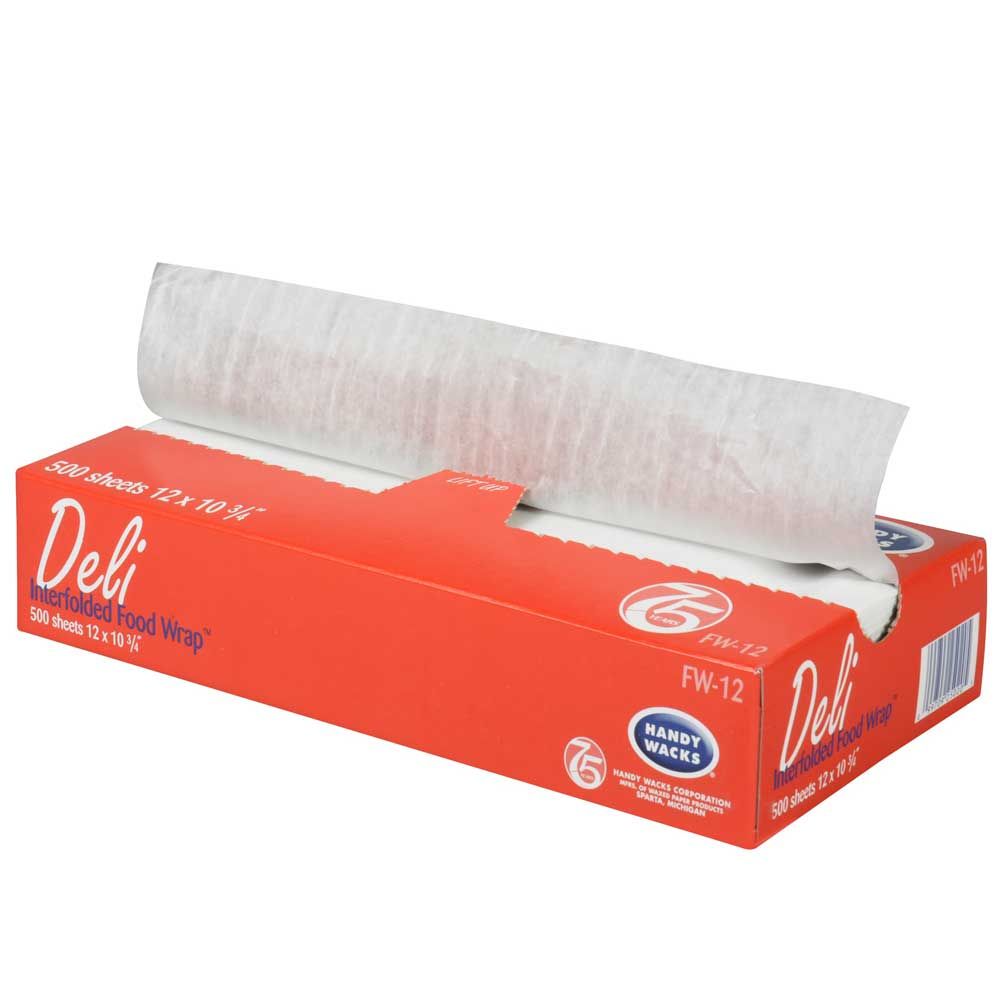 Handy Wacks 12 X 10.75 Interfolded Food And Deli Tissue Wrap, 500 Count -- 12 Per Case