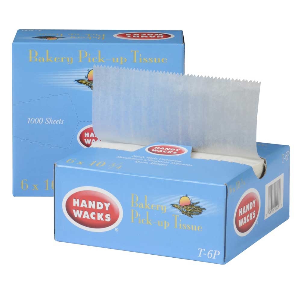 6X10.75 Interfolded Wax Bakery Tissue -- 10 case -- 1000 count