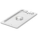 Vollrath Slotted 1/4 Size Cover for Super Pan 3 Stainless Steel Pans.