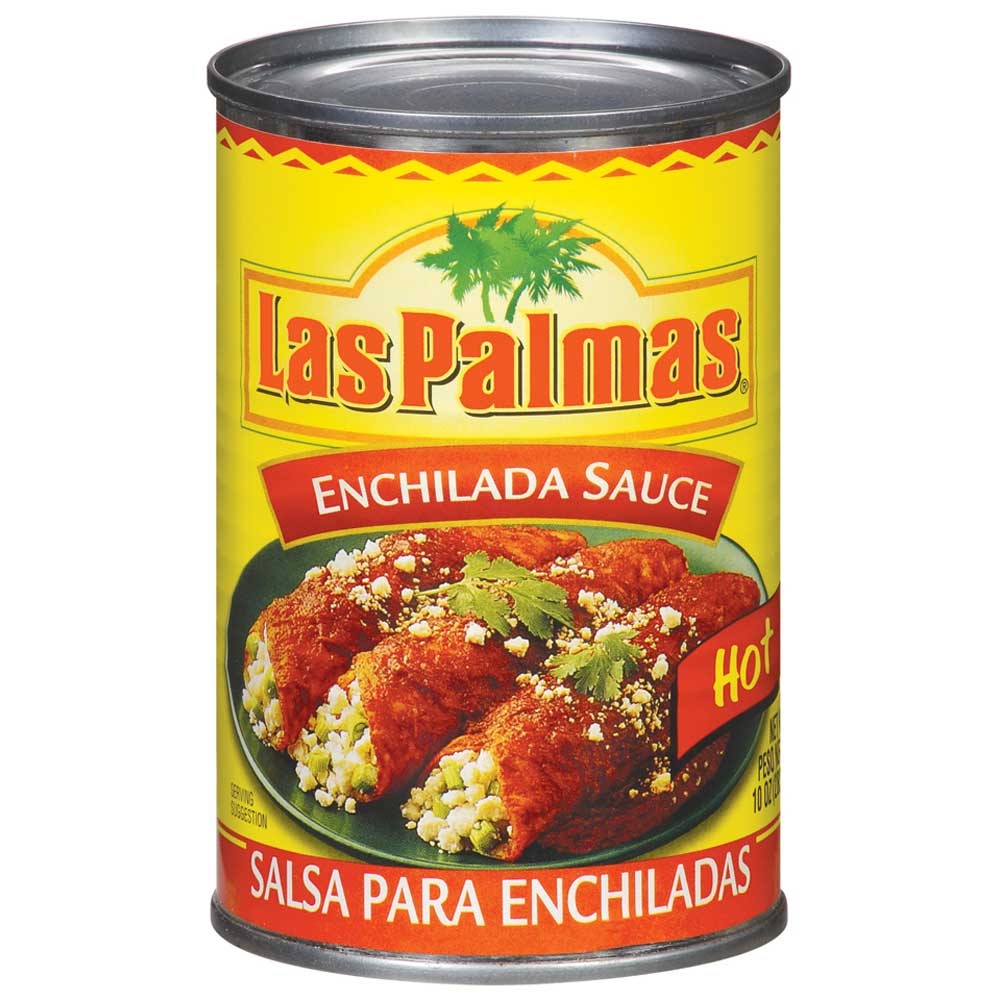 B and G Las Palmas Picante Hot Enchilada Sauce, 10 Ounce -- 24 per case.