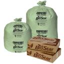 Pitt Plastics Bio Star Extra Heavy 1 Mil Liner Green Compostable Can Liner 38 X 58 -- 100 per case.