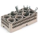 Traex Half Rack with 8 Flatware Cylinders -- 3 per case.