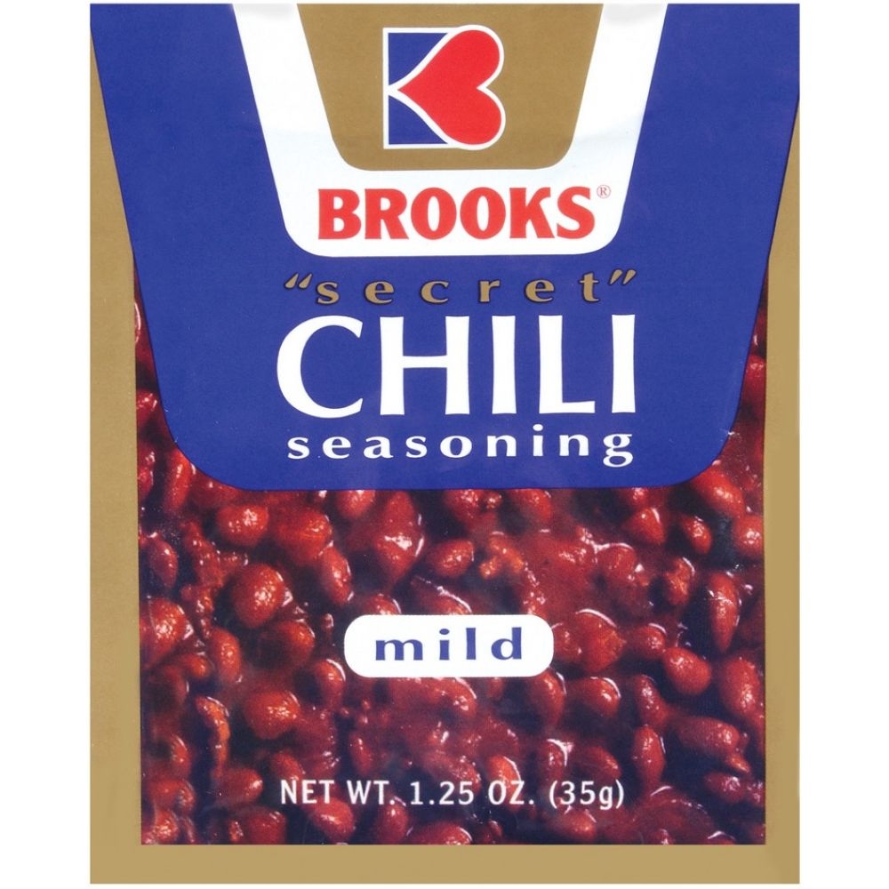 Brooks Mild Chili Seasoning, 1.25 Ounce -- 24 per case.