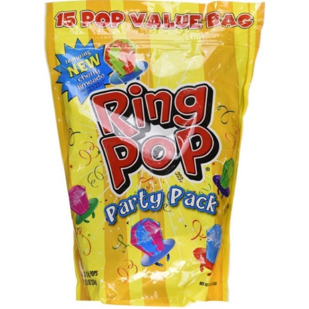 Ring Pop Gusseted Bag, 15 count per pack -- 6 per case.