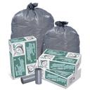 Pitt Plastics Linear Low Gray Star Perforated Roll Can Liner, 23 Gallon -- 100 per case.