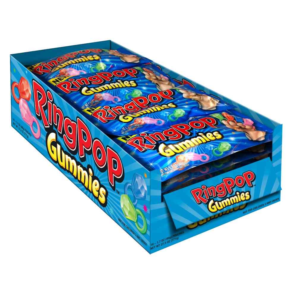 Ring Pop Gummies, 1.7 Ounce Pouch -- 192 per case.
