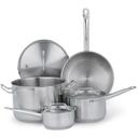 Vollrath Optio Deluxe Stainless Steel 7 Piece Cookware Set.