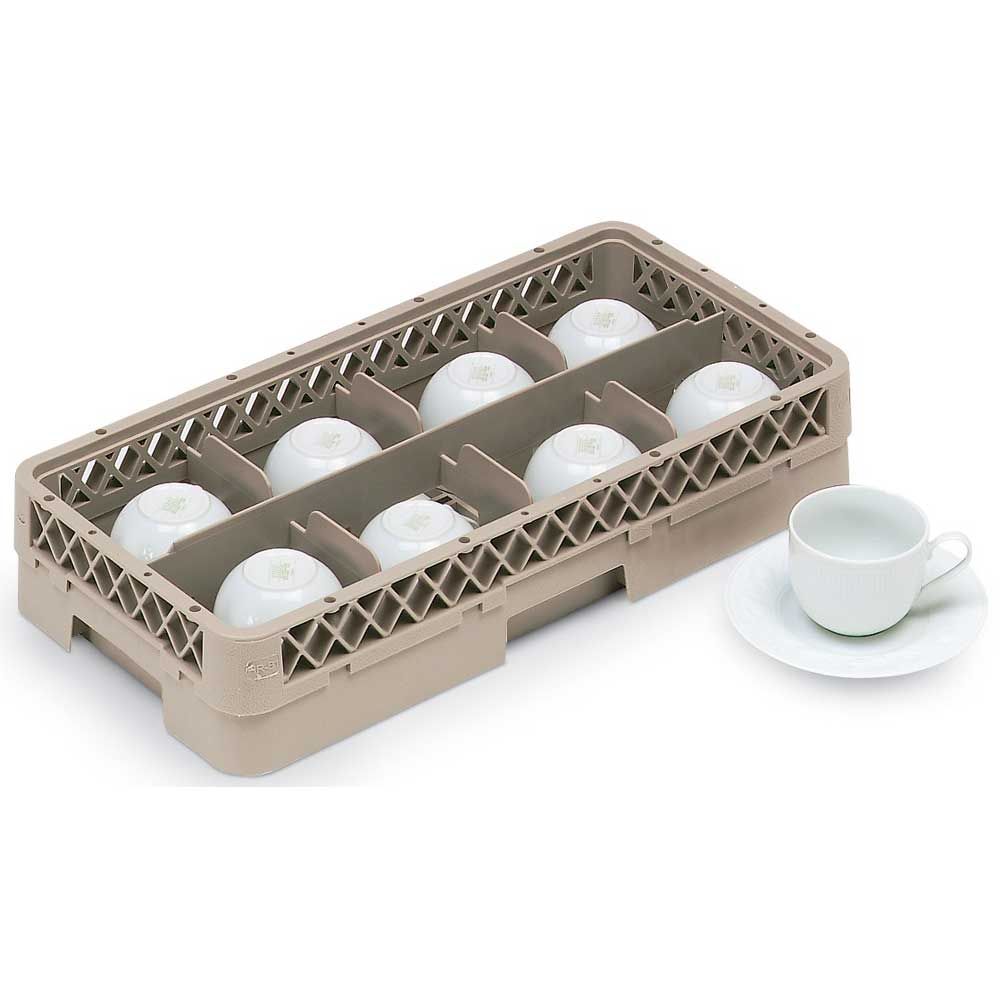 Vollrath 8 Compartment Half Size Glass Rack With 1 Extender -- 6 Per Case