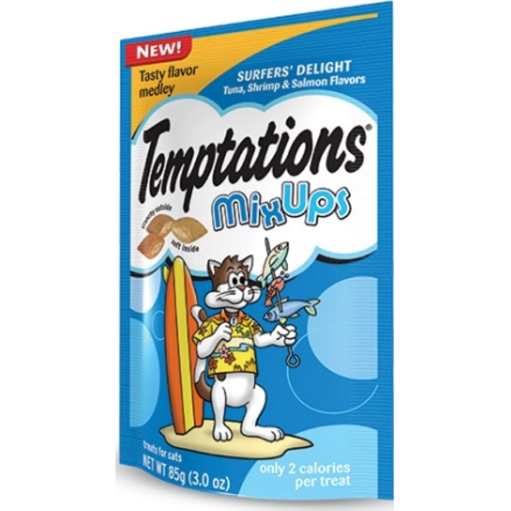 Temptations MixUp Surfers Delight Cat Treats, 3 Ounce -- 12 per case.