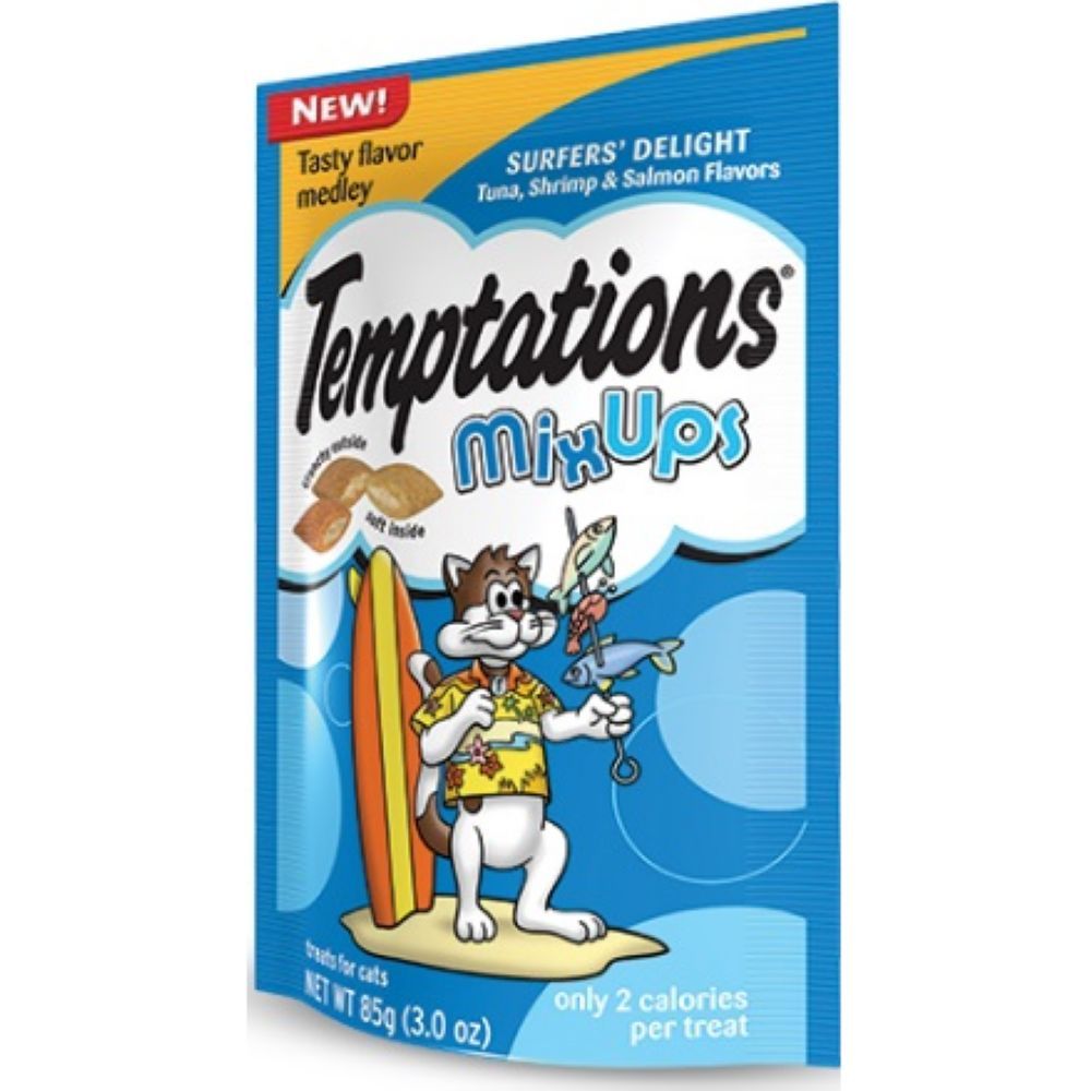 Whiskas Temptations Mixup Surfers Delight Cat Treats, 3 Ounce -- 12 Per Case
