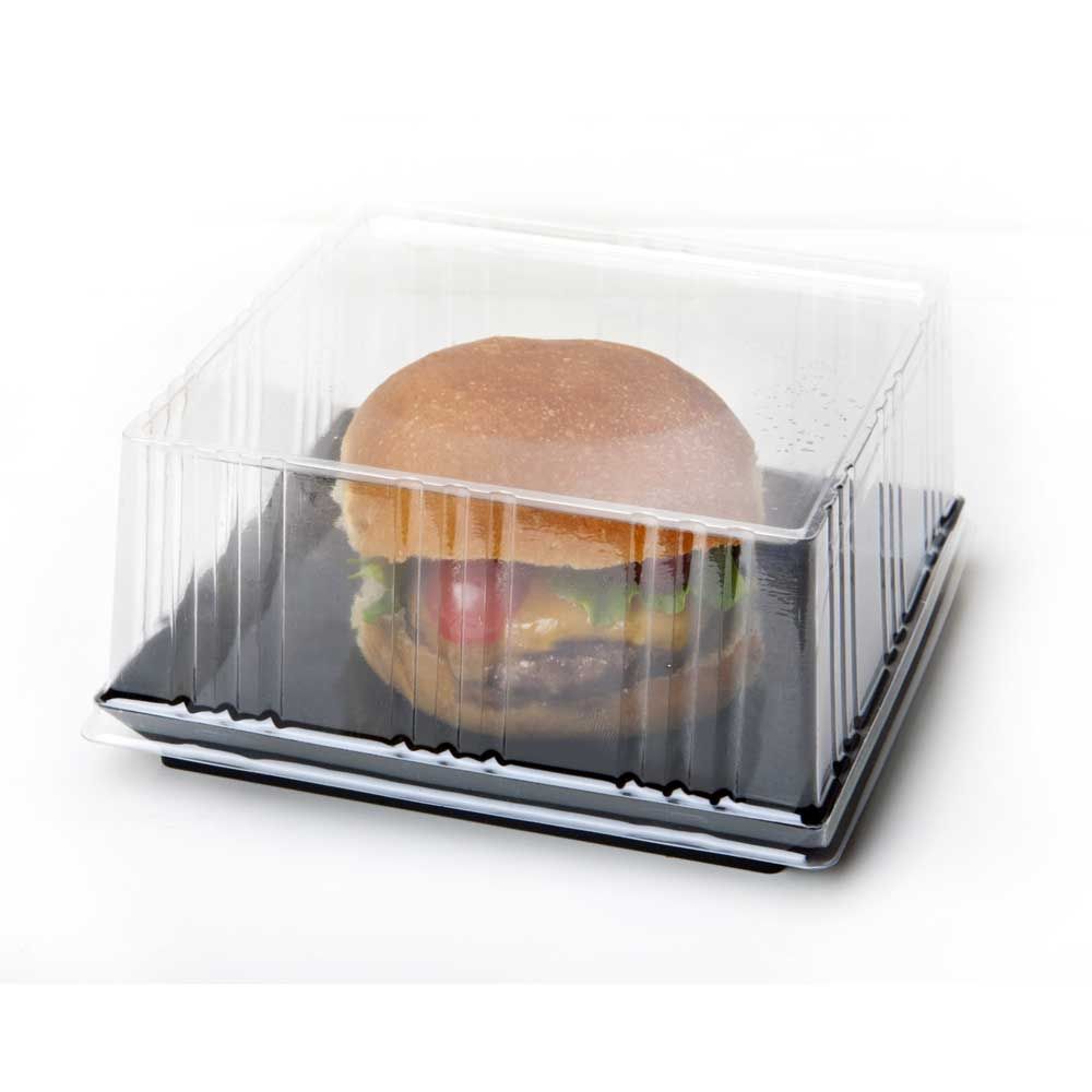 Yoshi Small Wonders Black Square Mini Dish 4 1/2 Inch -- 2000 Per Case