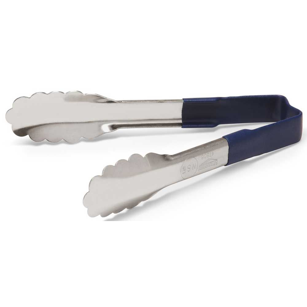 Vollrath One Piece Color Coded Kool Touch Blue Utility Tong, 6 Inch -- 12 Per Case