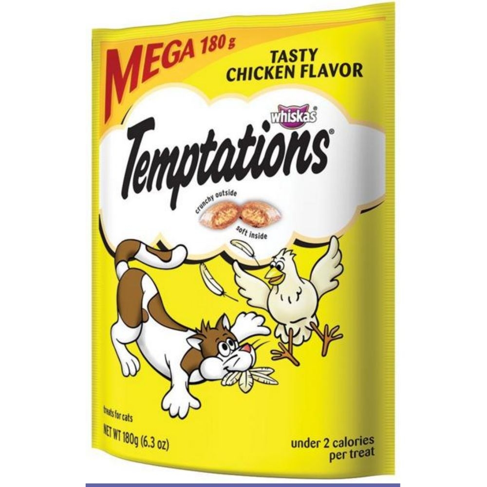 Temptations Classic Tasty Chicken Flavor Cat Treats, 6.3 Ounce -- 10 per case.