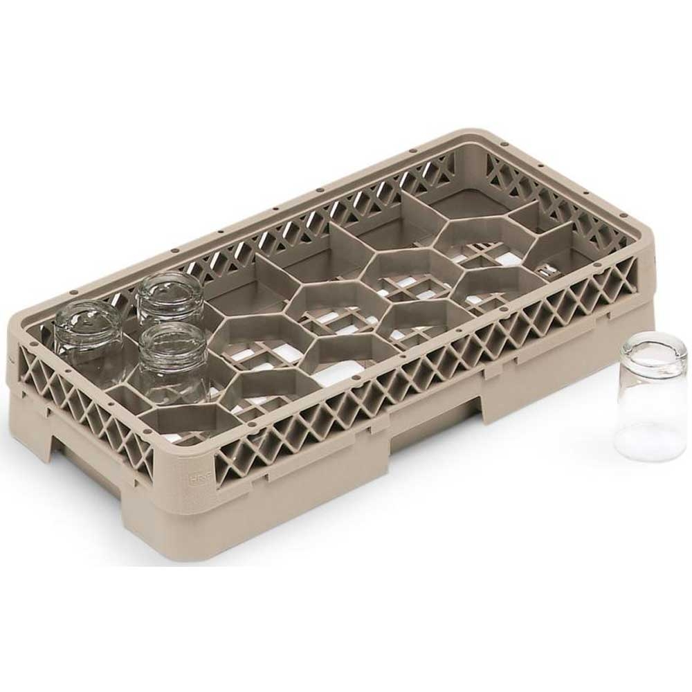 Traex Half Size 17 Compartment Open Extender Glass Rack -- 6 per case.