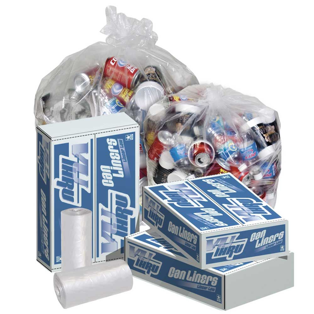 Pitt Plastics 24 X 32 Clear Perforated Can Liner Roll -- 500 Per Case