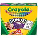 Crayola Colored Crayons - 64 per pack -- 48 packs per case.