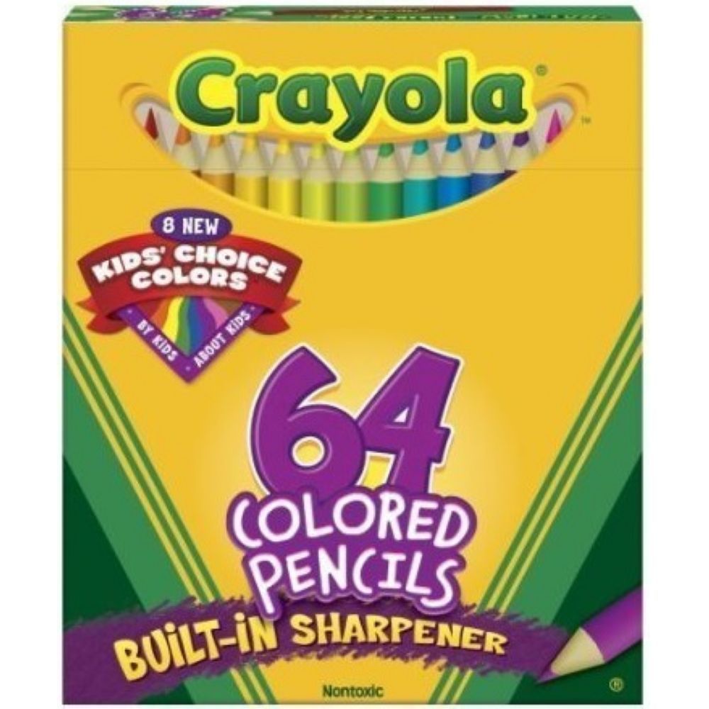 Crayola Colored Pencils, 64 Count -- 12 Per Case
