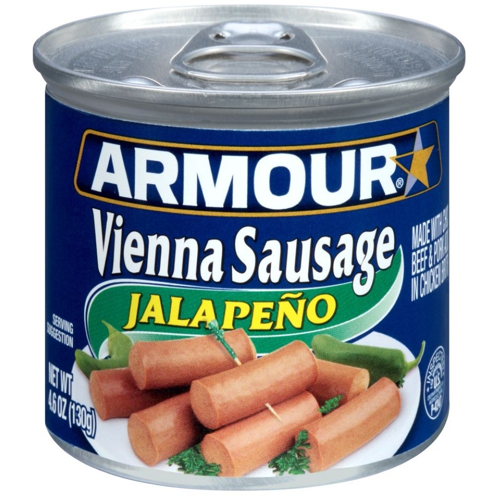 Armour Jalapeno Vienna Sausage, 4.6 Ounce -- 24 per case.