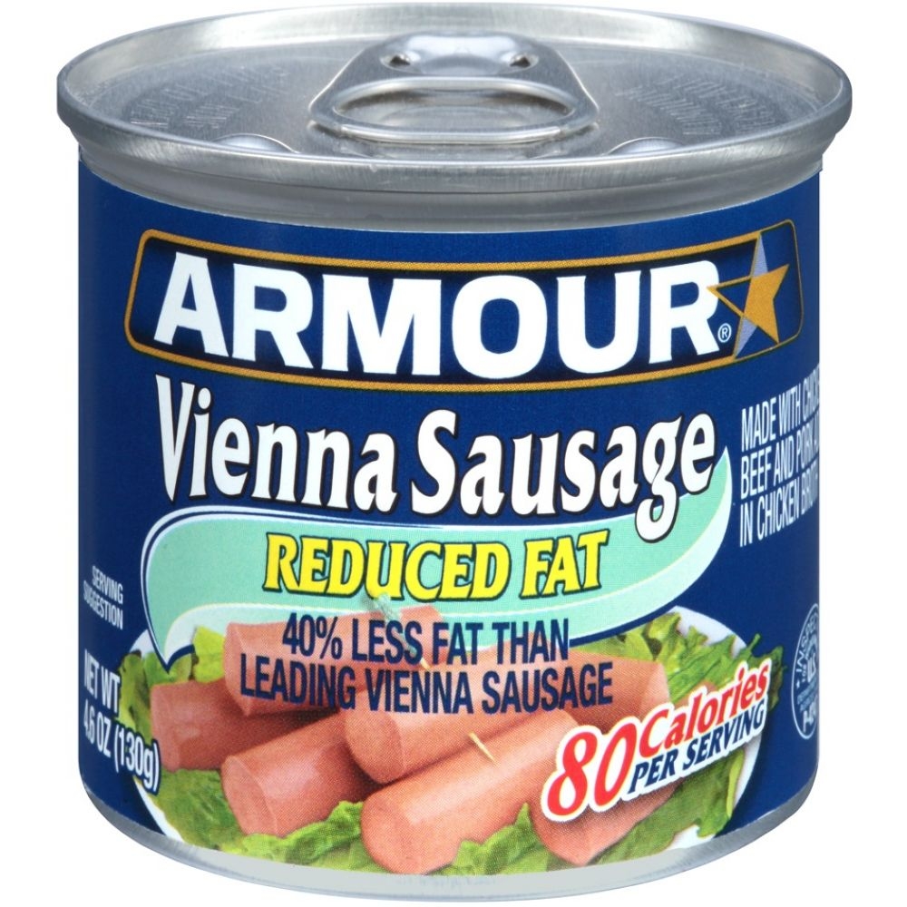 Armour Reduced Fat Vienna Sausage, 4.6 Ounce -- 24 per case.