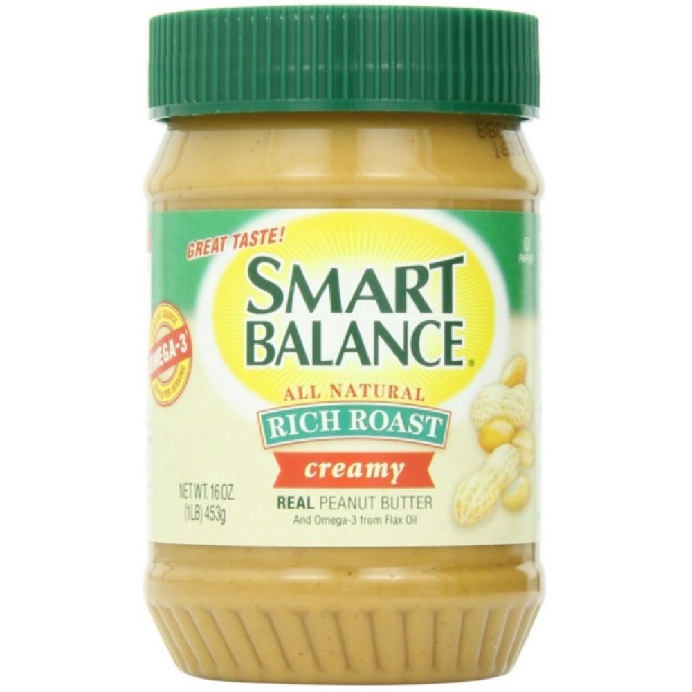 Smart Balance Rich Roast Creamy Peanut Butter, 16 Ounce -- 12 per case.