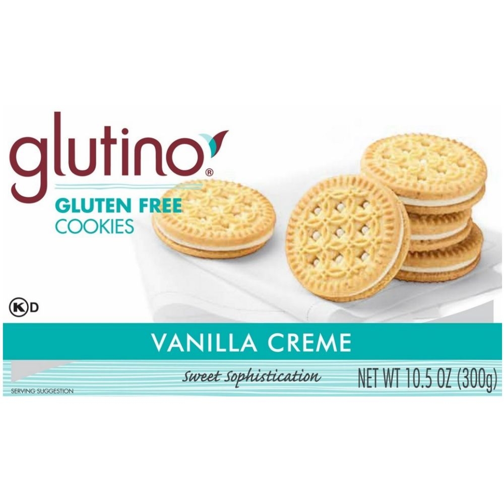 Glutino Vanilla Creme Cookies, 10.6 Ounce -- 12 Per Case