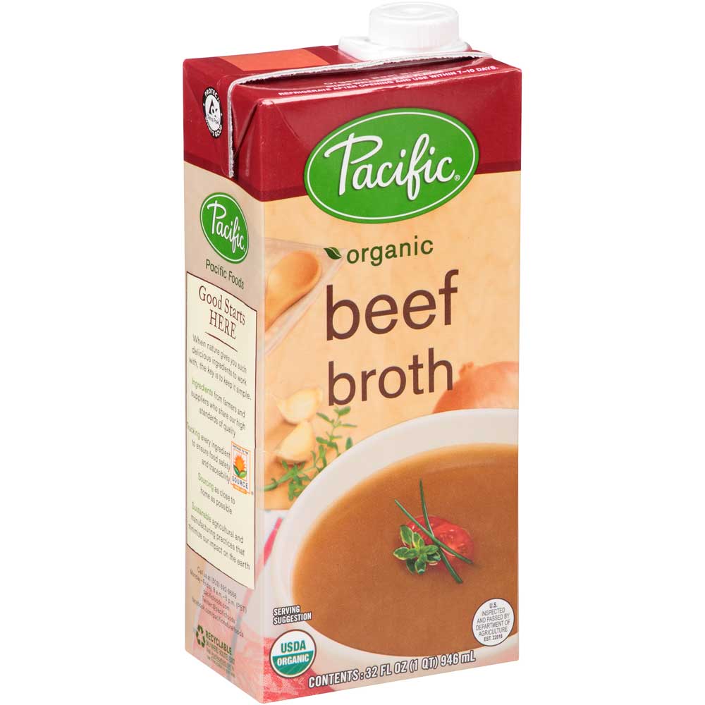 Pacific Foods Organic Beef Broth, 32 Ounce -- 12 per case.
