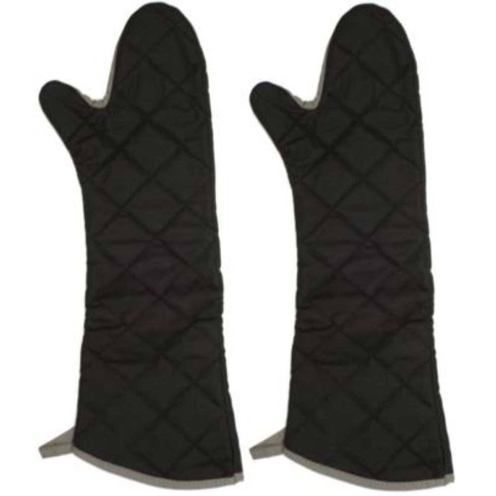 DuraServe Black Flame Resistant Pyrotex Oven Mitt, 24 inch -- 12 pairs per case.