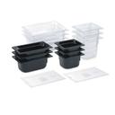 Vollrath Super Pan Full Size Black Plastic Pan, 20 7/8 x 12 13/16 inch -- 6 per case.