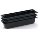 Vollrath Super Pan Black Low Temperature Half Size Plastic Pan, 2.5 inch -- 6 per case.