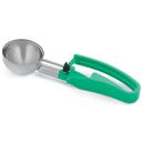 Vollrath Standard Length Green Color Coded Size 12 Squeeze Disher -- 12 per case.