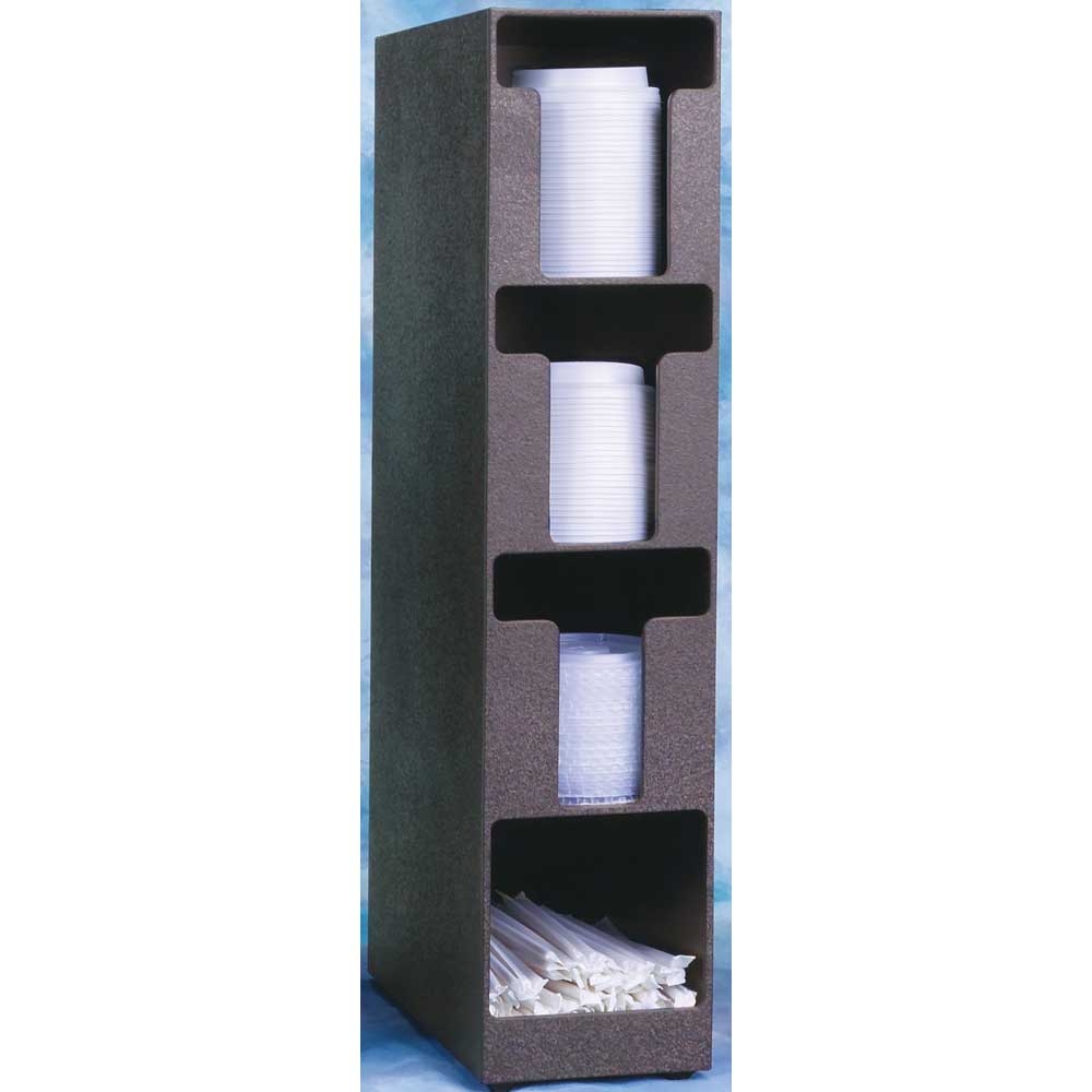 Vollrath Vertical 3 Pocket Lid and Straw Holder.