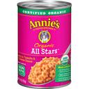 Annies Organic All Stars Pasta, 15 Ounce -- 12 per case