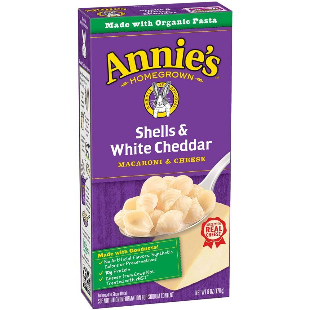 Annies Shells and White Cheddar Mac and Cheese, 6 Ounce -- 12 per case