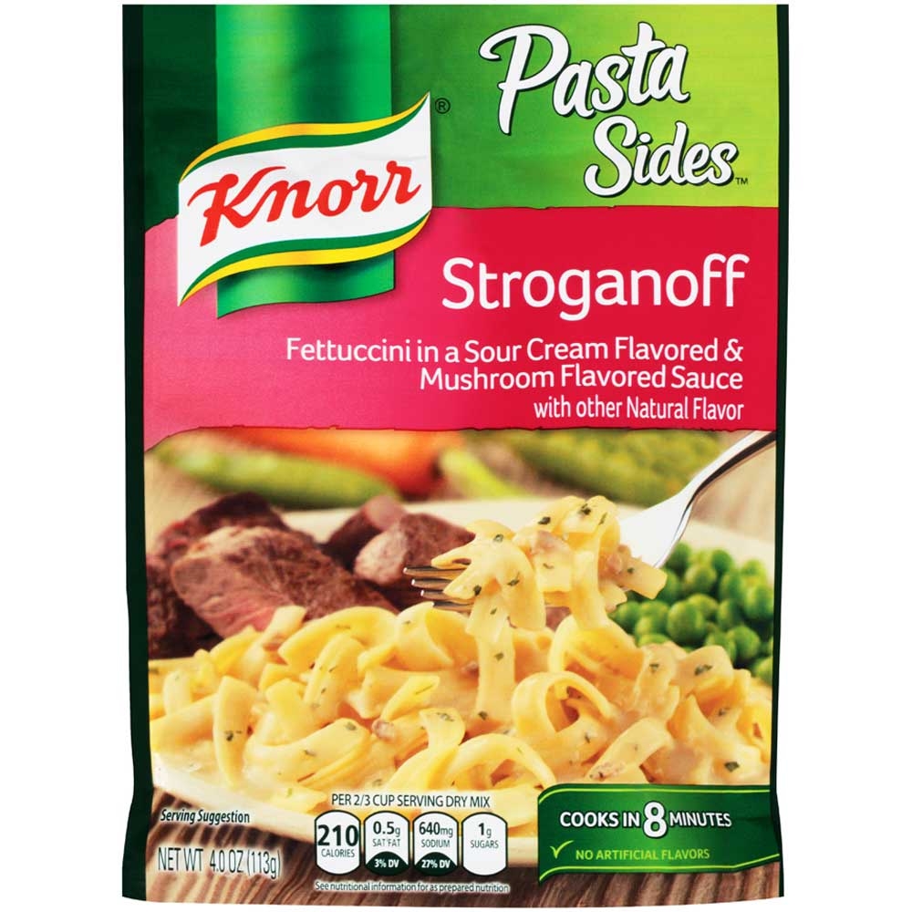 Knorr Pasta Sides Stroganoff Side Meal, 4 Ounce -- 8 per case.