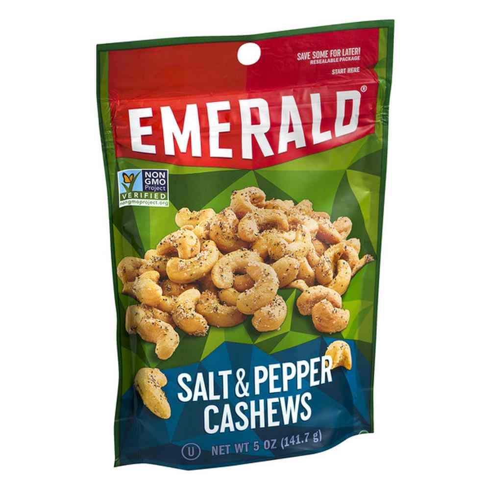 Emerald Sea Salt and Pepper Cashew, 5 Ounce -- 6 per case.