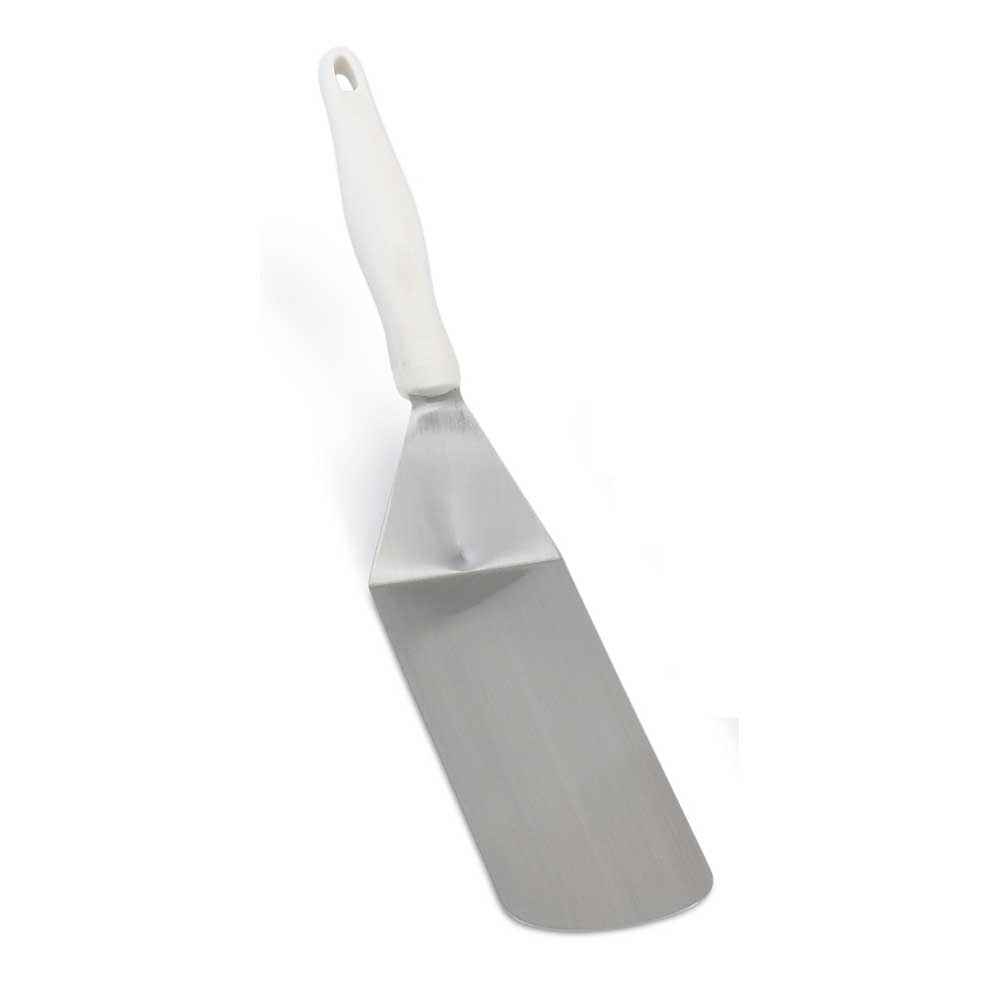 Vollrath Stainless Steel Solid Turner with Ergo Grip White Handle, 16.5 inch Height -- 12 per case.