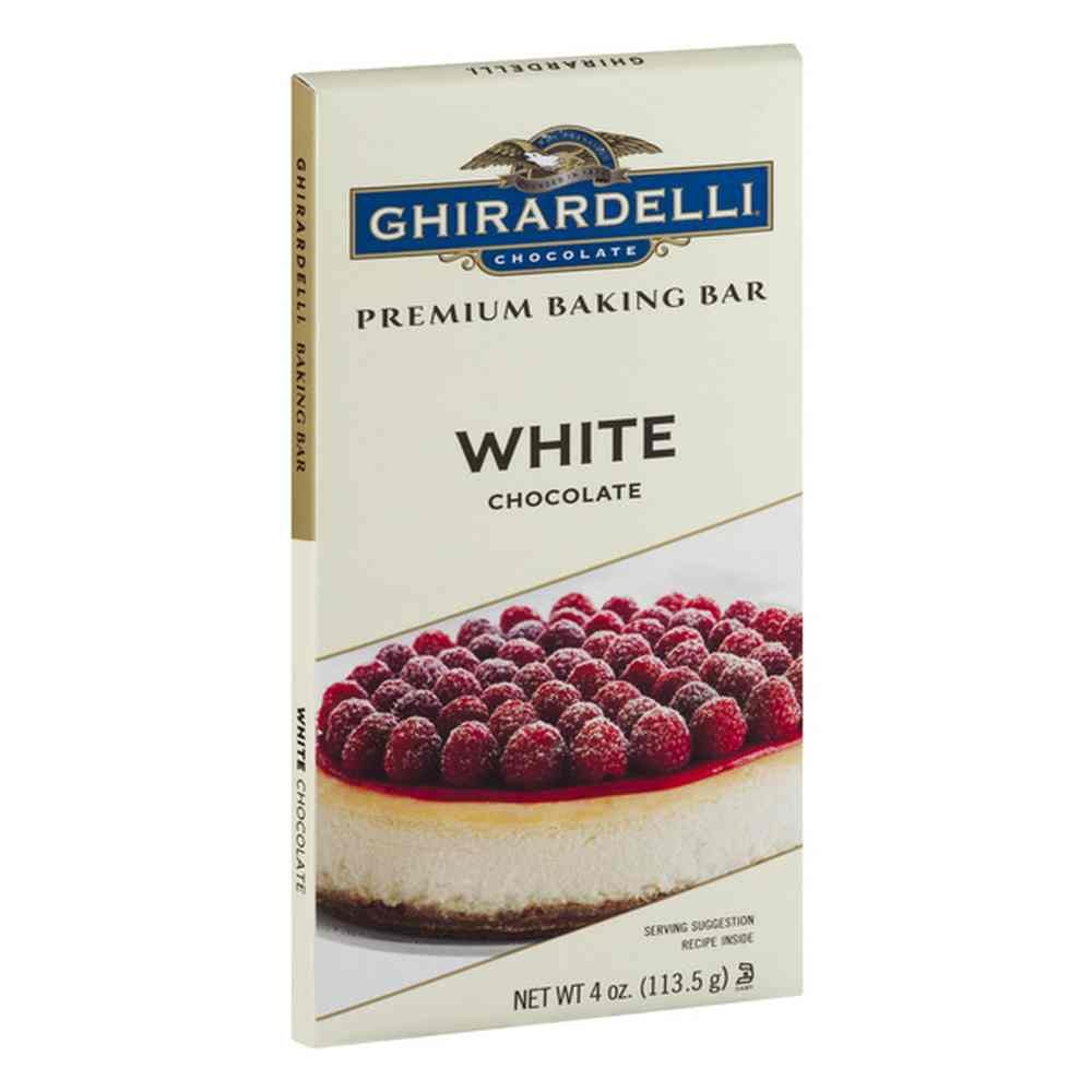 Ghirardelli White Chocolate Baking Bar, 4 Ounce -- 12 per case.