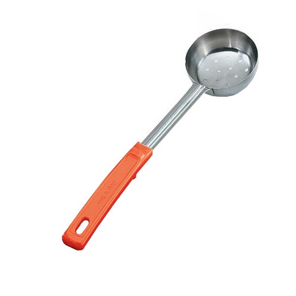 Vollrath Orange Perforated Spoodle, 8 Ounce -- 12 per case.