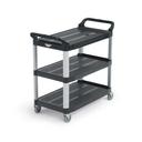 Vollrath Plastic Black Multi-Purpose Cart, 40 1/4 x 19 7/8 x 37 inch.