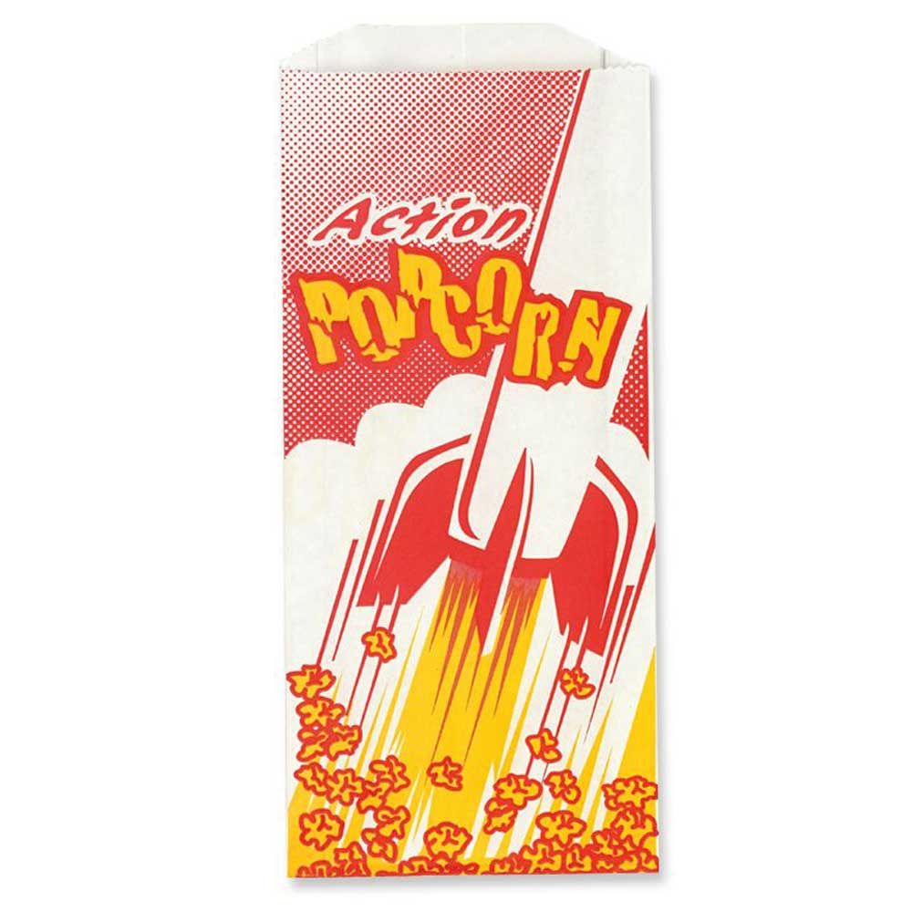 Great Western Action Popcorn Bag, 10 Inch -- 1000 Per Case