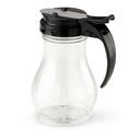 Vollrath Plastic Black Top Syrup Server, 10 Ounce -- 12 per case.