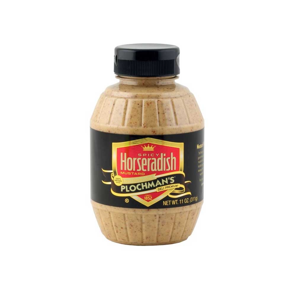 Plochmans Spicy Horseradish Mustard, 11 Ounce -- 6 per case.