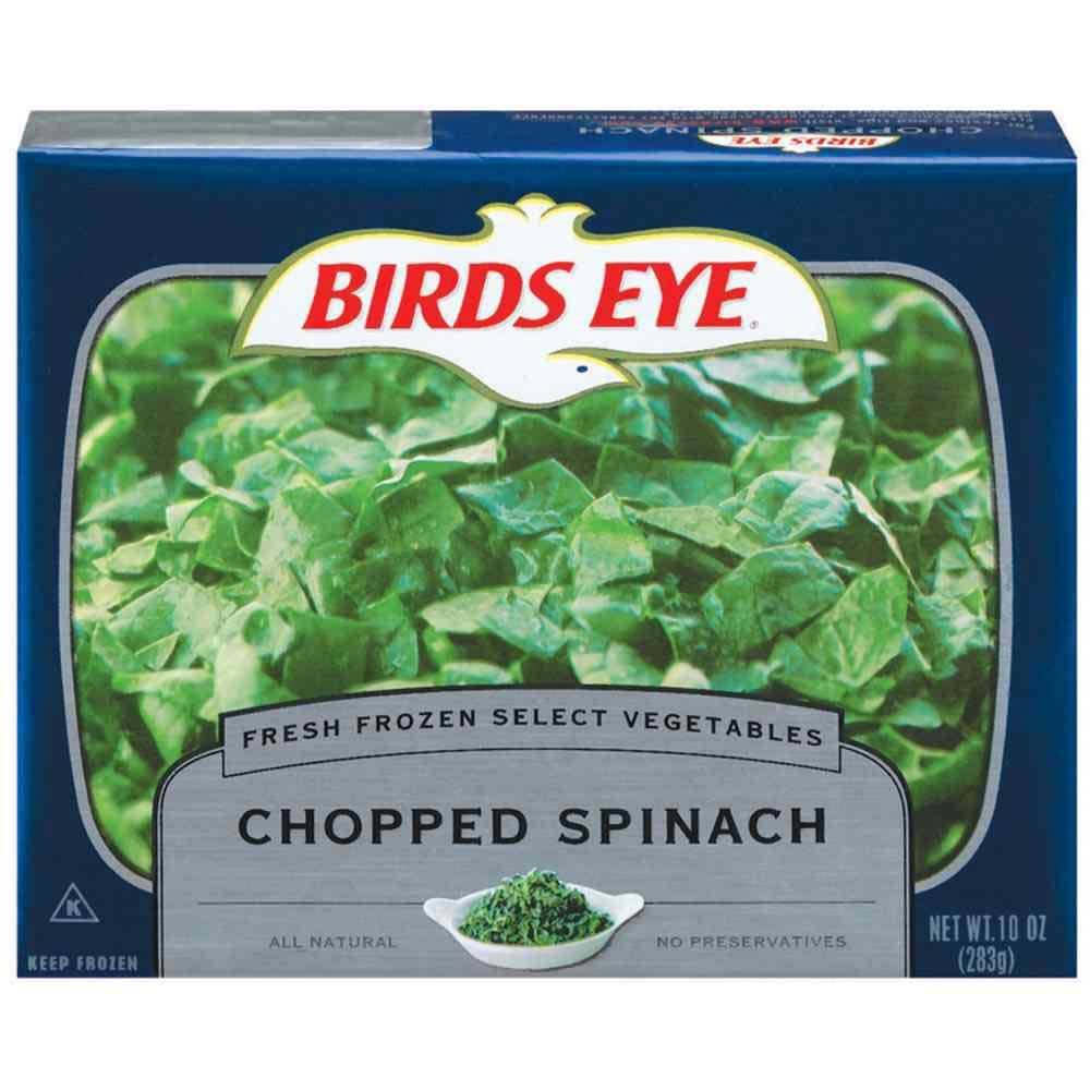 Birds Eye Chopped Spinach, 10 Ounce -- 24 per case.