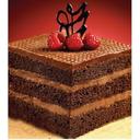 The Original Cakerie 24 Cut Chocolate Layer Dessert Cake -- 2 per case.