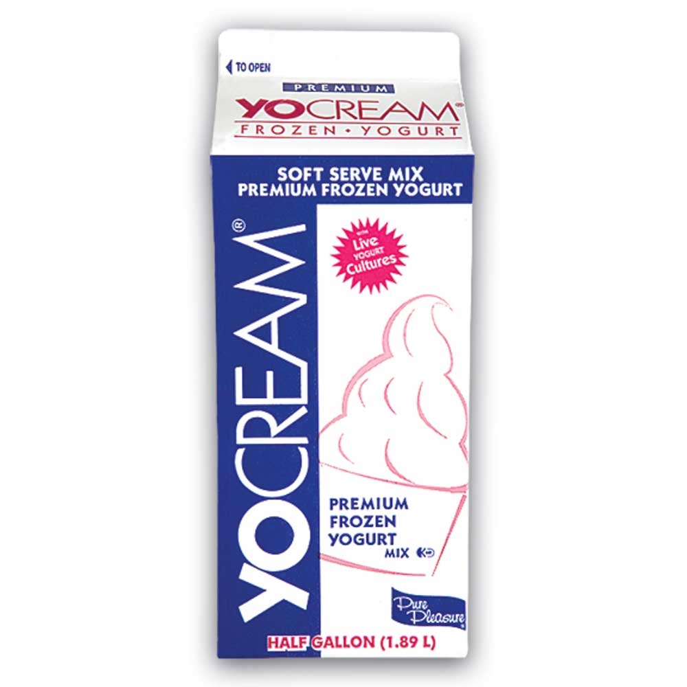 Yocream Yogurt Mix, Milk Chocolate Low-Fat Soft Serve, 64 Ounce -- 6 per case.