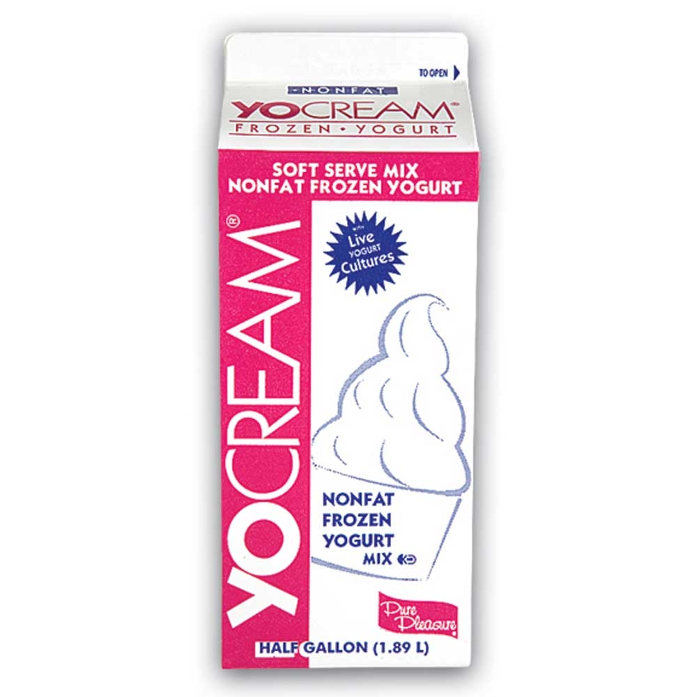 Yocream Yogurt Mix, Cookies and Cream Nonfat Soft Serve, 64 Ounce -- 6 per case.