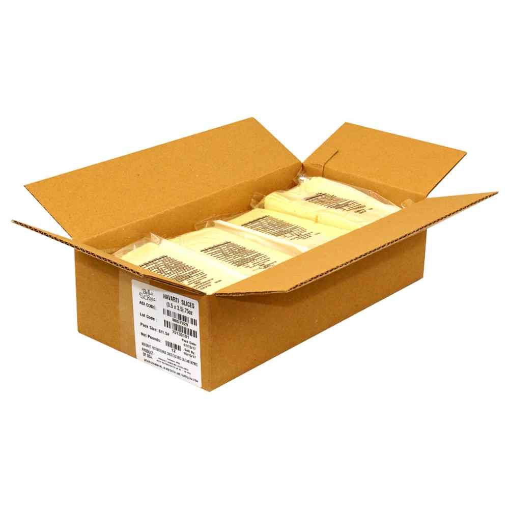 Bella Rosa Sliced Havarti Cheese, 1.5 Pound -- 8 Per Case