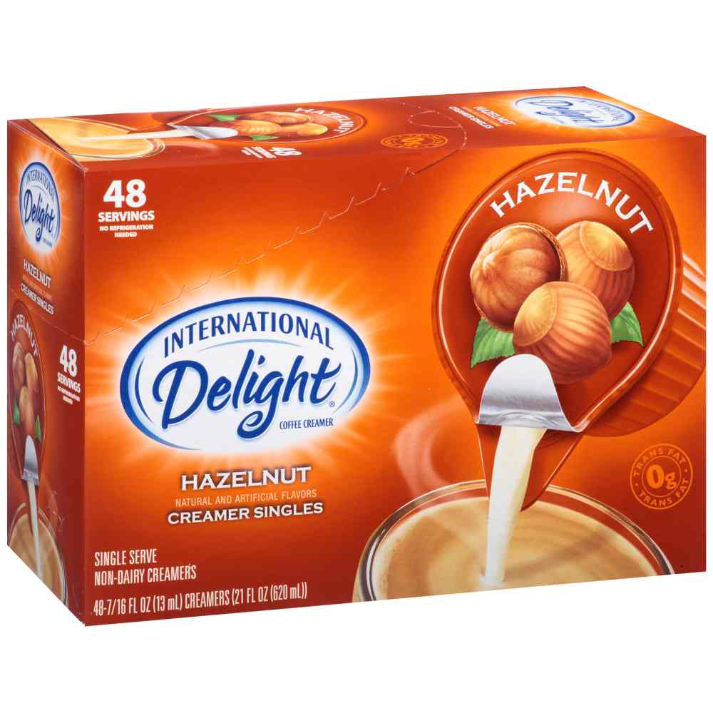 International Delight Hazelnut Coffee Creamer - Aseptic Pack, 48 count per pack -- 4 per case.