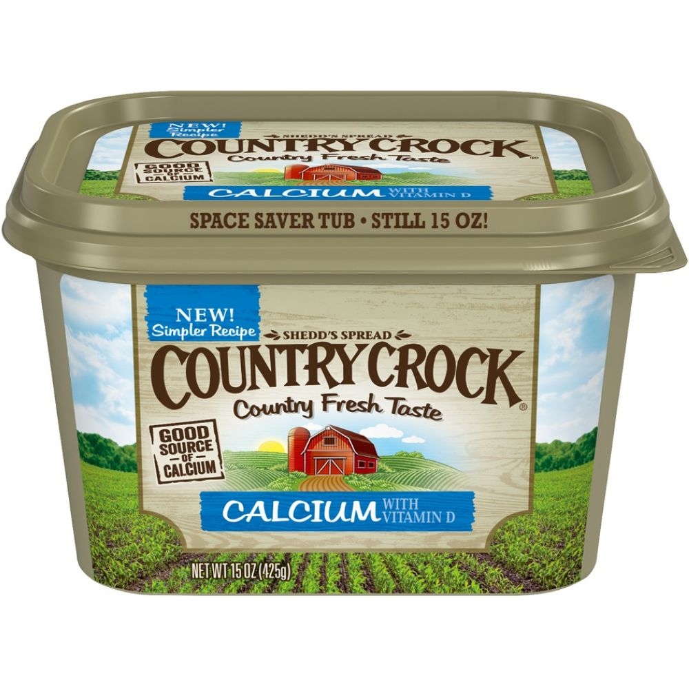 Country Crock Calcium Plus Vitamin D Vegetable Oil Spread, 15 Ounce -- 12 per case.