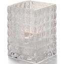 Hollowick Optic Block Clear Jewel Glass Lamp, 3 3/4 x 2 5/8 x 2 5/8 inch.